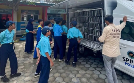 SPPG Polres Kolaka Layani Ribuan Siswa Penerima Program Makan Bergizi Gratis