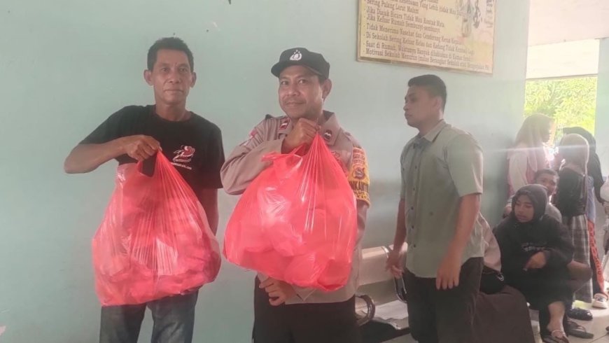 Polsek Bolo Kawal Distribusi 4.495 Paket MBG di Kecamatan Bolo
